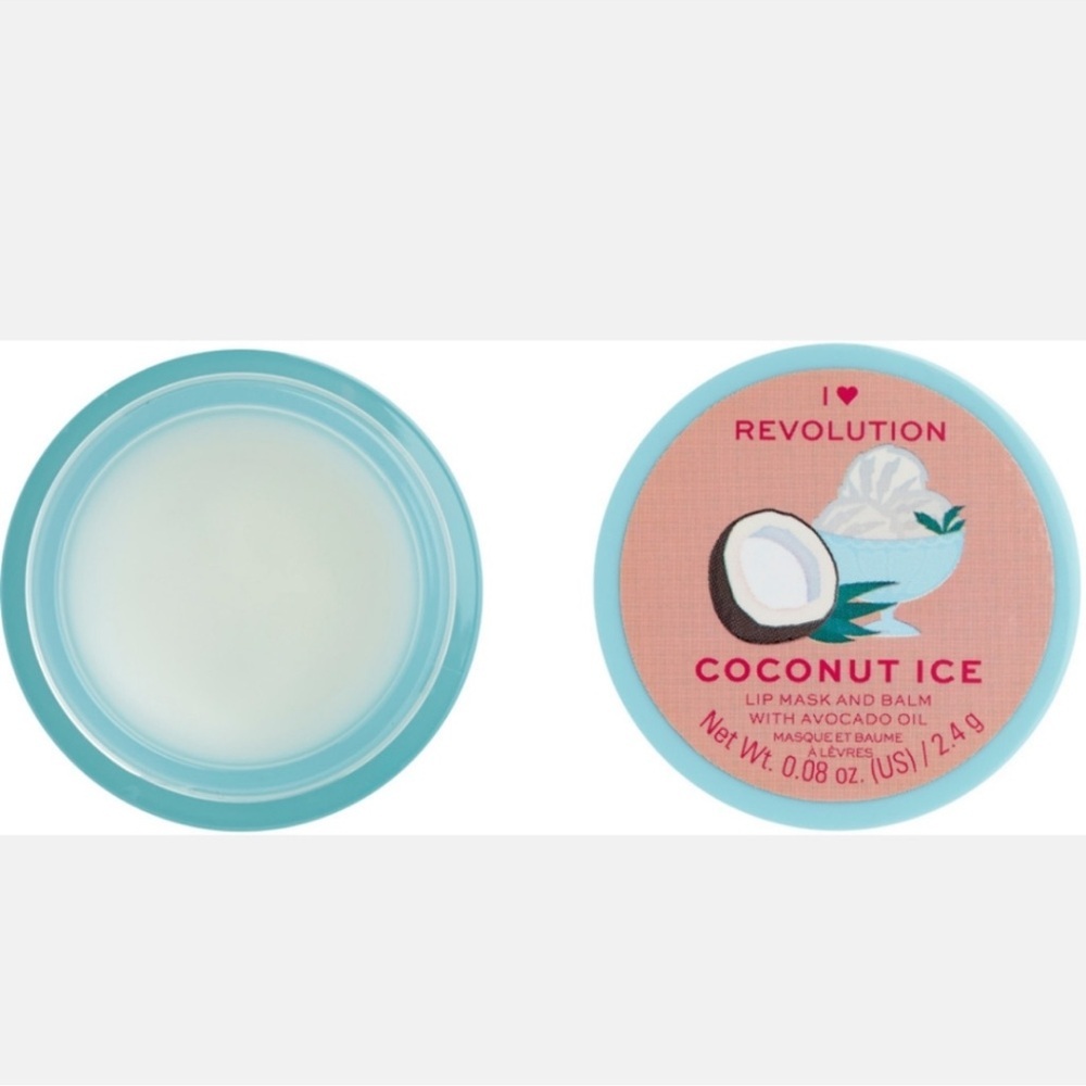 I Heart Revolution Coconut Ice Lip Mask & Balm ✨ New | 0.08 oz / 2.4 g
